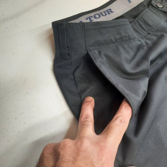 PGA Tour Men’s Golf Shorts Black Size 44 Performance Stretch Moisture Wicking - Picture 4 of 8